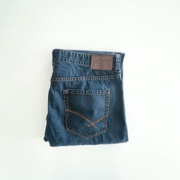 Billabong Mens Denim Jeans Rexford Regular Straight Leg Fit Blue Wash Size 36 - Picture 9 of 9